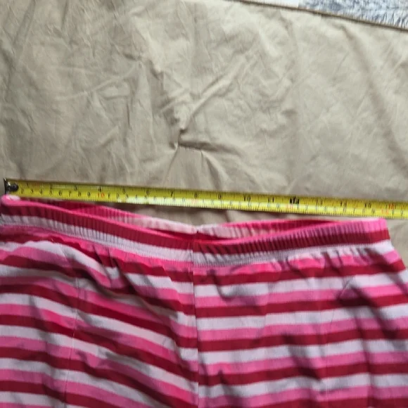 Joyspun Women's Striped Pink Pajama Set L(12-14) - Picture 9 of 10